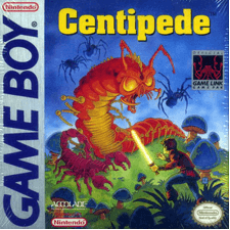 Centipede Game Boy box art – classic retro game for GameBoy