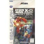 Iron Man X-O Manowar in Heavy Metal Sega Saturn box art – retro game for Sega Saturn