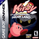 Kirby Nightmare in Dreamland art work – action game for Nintendo Game Boy Advance