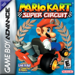 Mario Kart Super Circuit art work – platformer for Nintendo Game Boy Advance