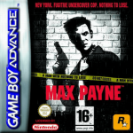 Max Payne art work – action game for Nintendo Game Boy Advance