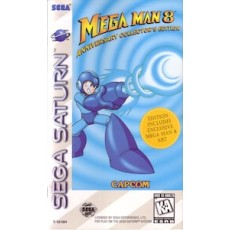 Mega Man 8 Anniversary Collection Sega Saturn box art – retro game for Sega Saturn