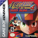 Mega Man Battle Network 4 Red Sun art work – action platformer for Nintendo Game Boy Advance