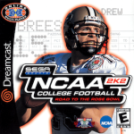 NCAA College Football 2K2 art work for the sega DreamCast