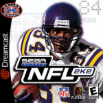 NFL 2K2 art work for the sega DreamCast