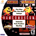 Namco Museum art work for the sega DreamCast