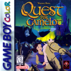 Quest for Camelot Game Boy Color box art – old GBC game trade in