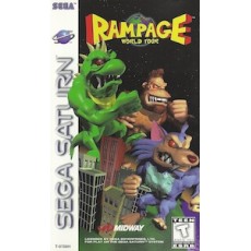 Rampage World Tour Sega Saturn box art – retro game for Sega Saturn