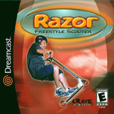 Razor Freestyle Scooter art work for the sega DreamCast