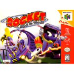 Rocket Robot on Wheels N64 box art – retro game for Nintendo 64
