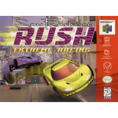 San Francisco Rush Extreme Racing N64 box art – racing game for Nintendo 64
