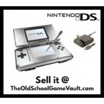 Original Nintendo DS console bundle with stylus and AC adapter in silver or other colors