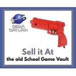 Official Sega Saturn Light Gun controller for use with compatible shooting games