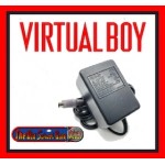 Official Virtual Boy AC adapter shown with power brick and connector cable in clean condition Meta Description: