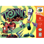 Tonic Trouble N64 box art – retro game for Nintendo 64