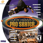 Tony Hawk's Pro Skakter art work for the sega DreamCast