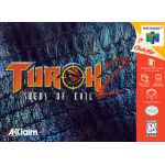 Turok 2 Seeds of Evil N64 box art – retro game for Nintendo 64