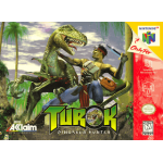 Turok Dinosaur Hunter N64 box art – retro game for Nintendo 64