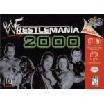 WWF Wrestlemania 2000 N64 box art – retro game for Nintendo 64