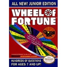 Wheel of Fortune Junior Edition NES box art – classic 8-bit game for Nintendo NES