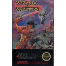 Wizards & Warriors NES box art – classic 8-bit game for Nintendo NES
