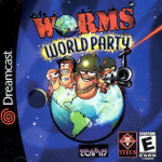 Worms World Party art work for the sega DreamCast
