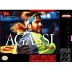 Andre Agassi Tennis SNES box art – retro game for Super Nintendo