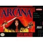 Arcana SNES box art – retro game for Super Nintendo