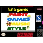 Fun 'n Games SNES box art – retro game for Super Nintendo